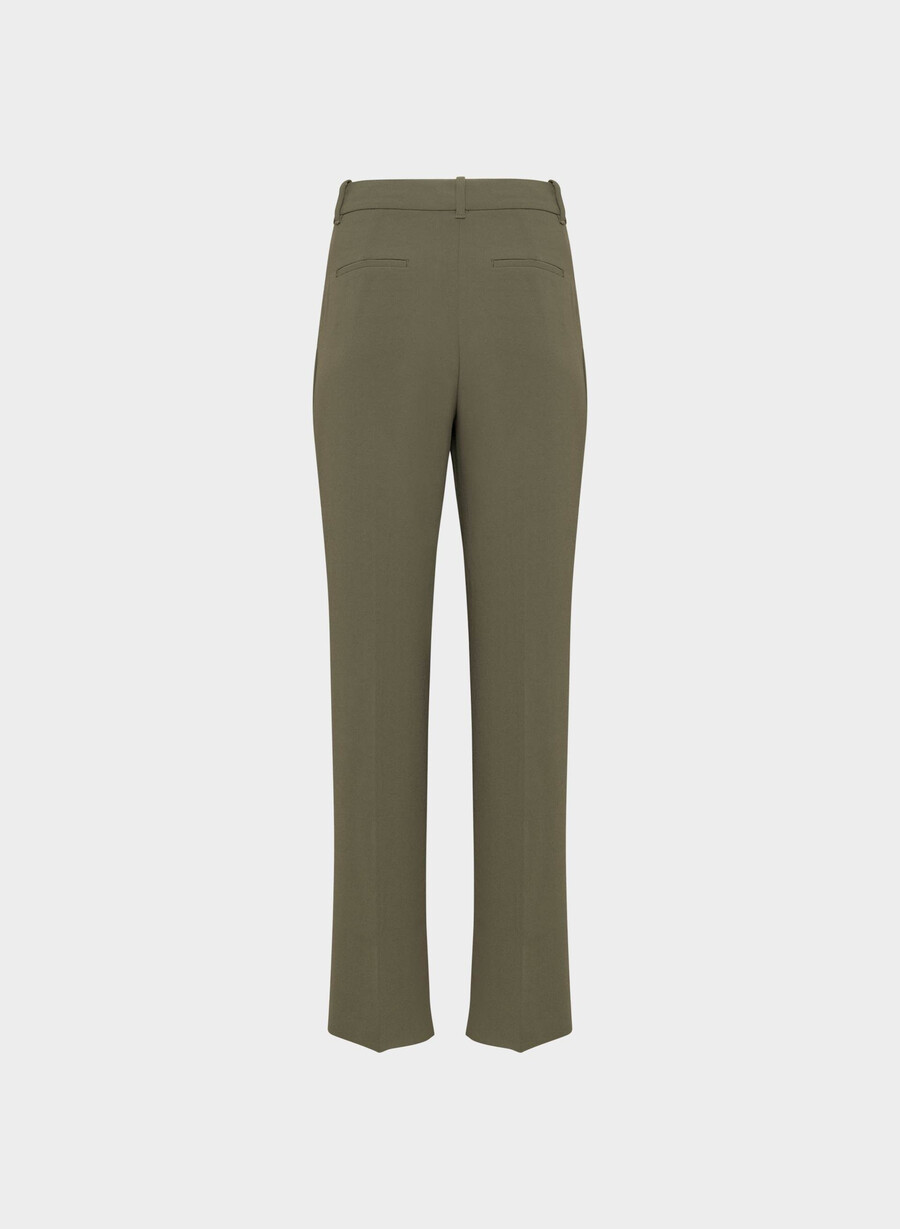 pantalonii the effortless pant cu croială curbată - crepette mĂslin Închis