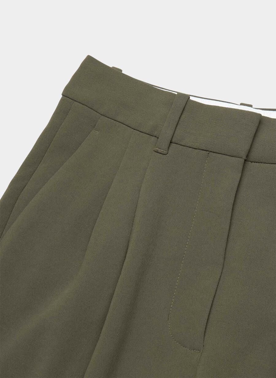 pantalonii the effortless pant cu croială curbată - crepette mĂslin Închis