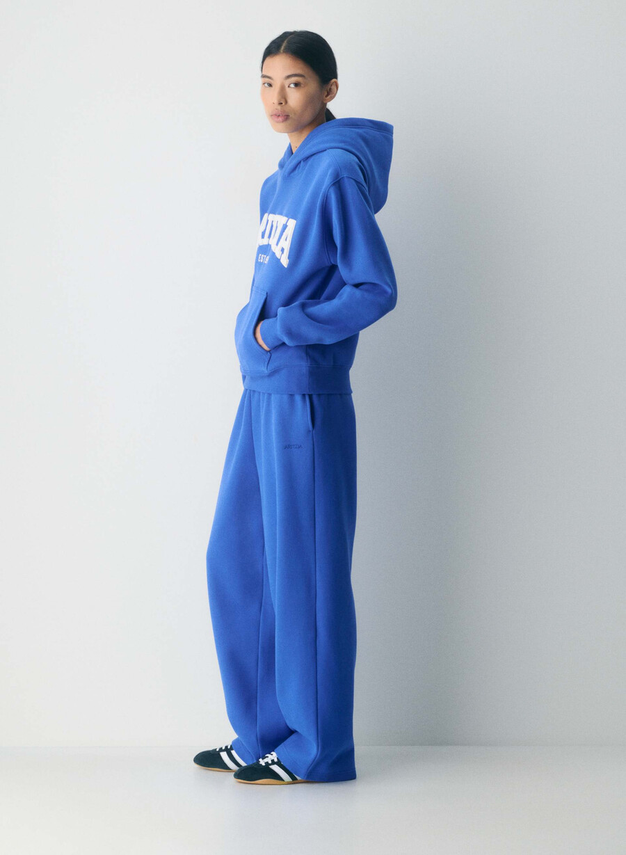 hanorac confortabil din fleece perfect jazz blue glht brch