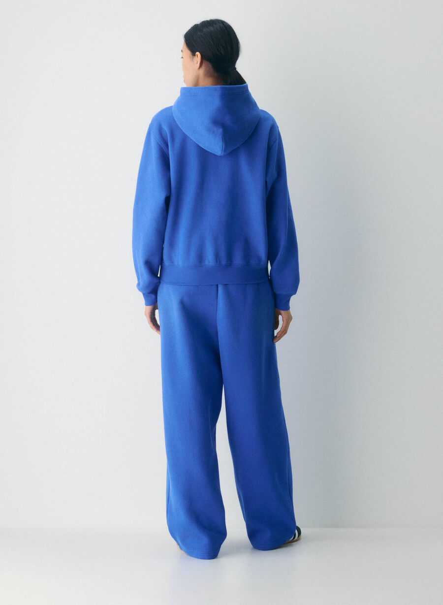 hanorac confortabil din fleece perfect jazz blue glht brch