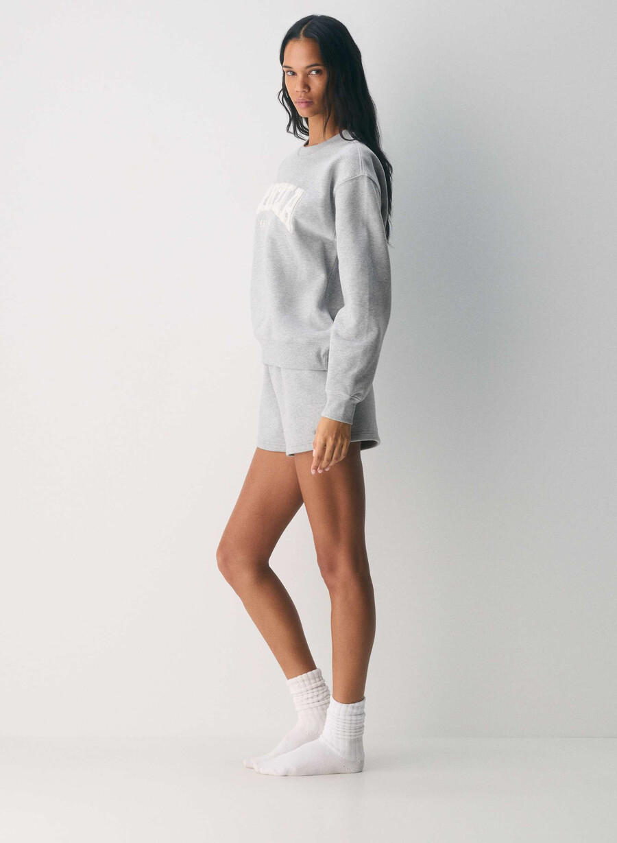 hanorac cozy sweatfleece perfect crew h crom mesteacĂn deschis