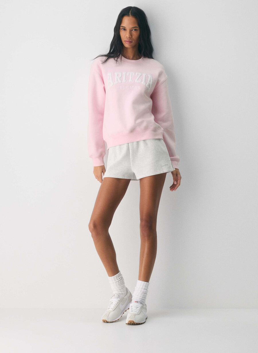 hanorac confortabil din fleece perfect crew villa rozalb
