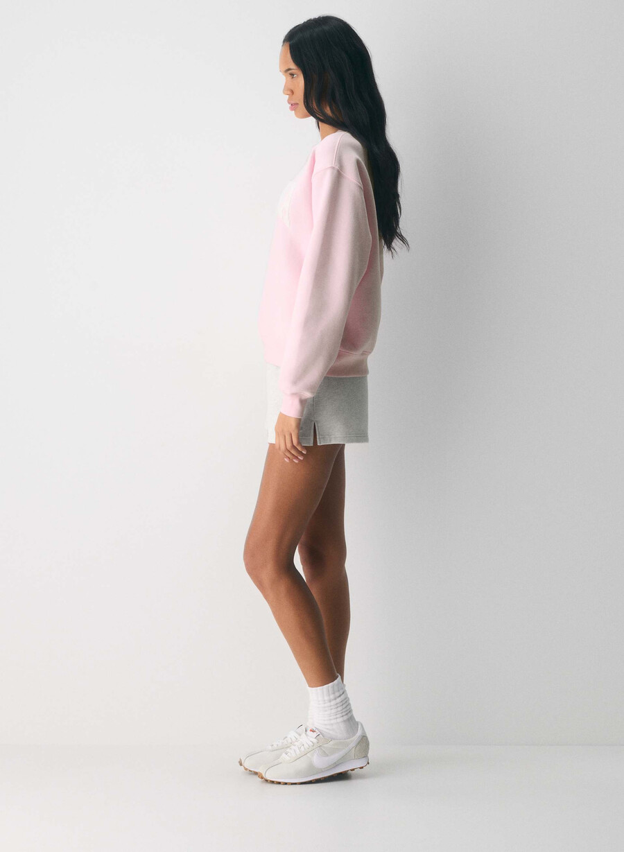 hanorac confortabil din fleece perfect crew villa rozalb
