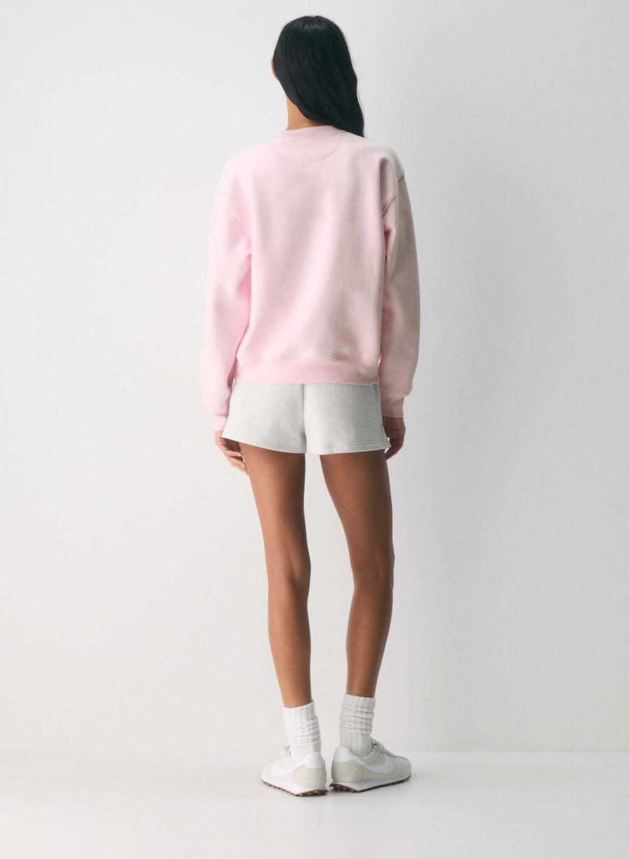 hanorac confortabil din fleece perfect crew villa rozalb