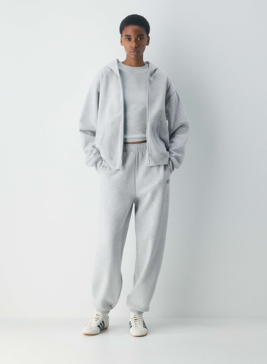 pantaloni de trening confortabili din fleece mega jogger h crom scarab