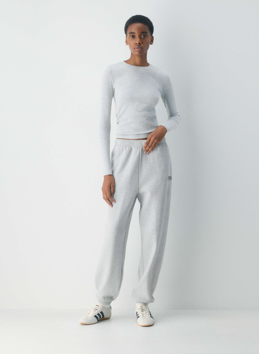 pantaloni de trening confortabili din fleece mega jogger h crom scarab