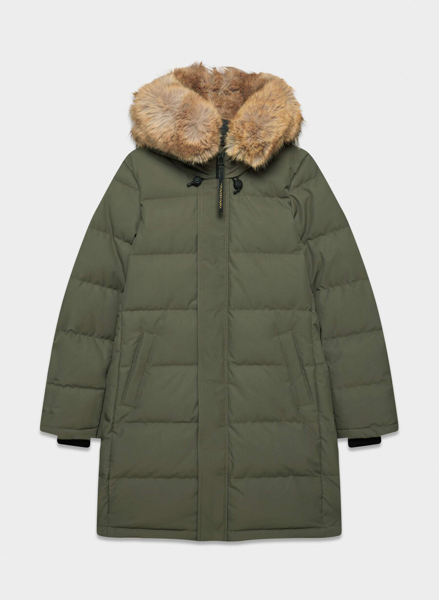 parka pudră - coldstop mĂslin Închis