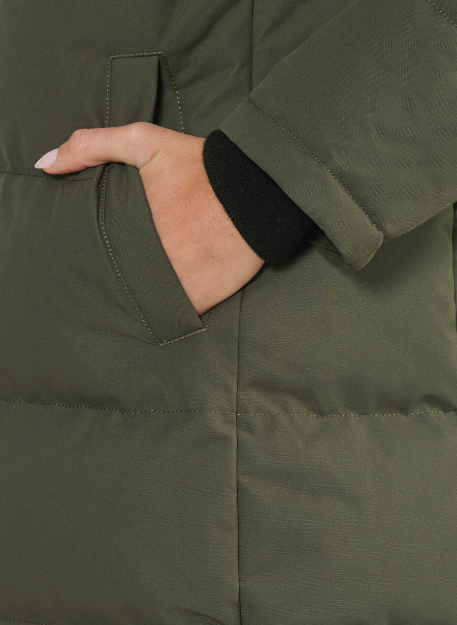 parka pudră - coldstop mĂslin Închis