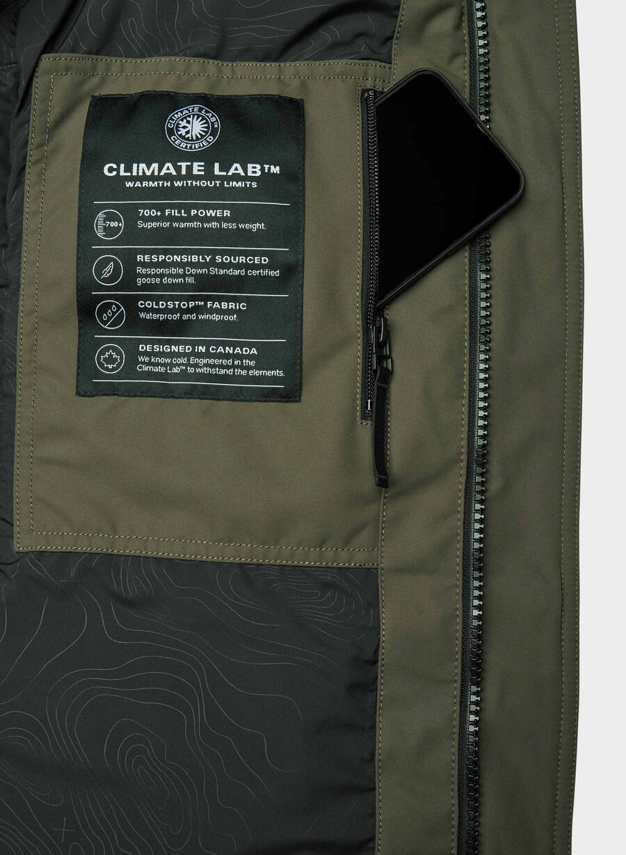 parka pudră - coldstop mĂslin Închis