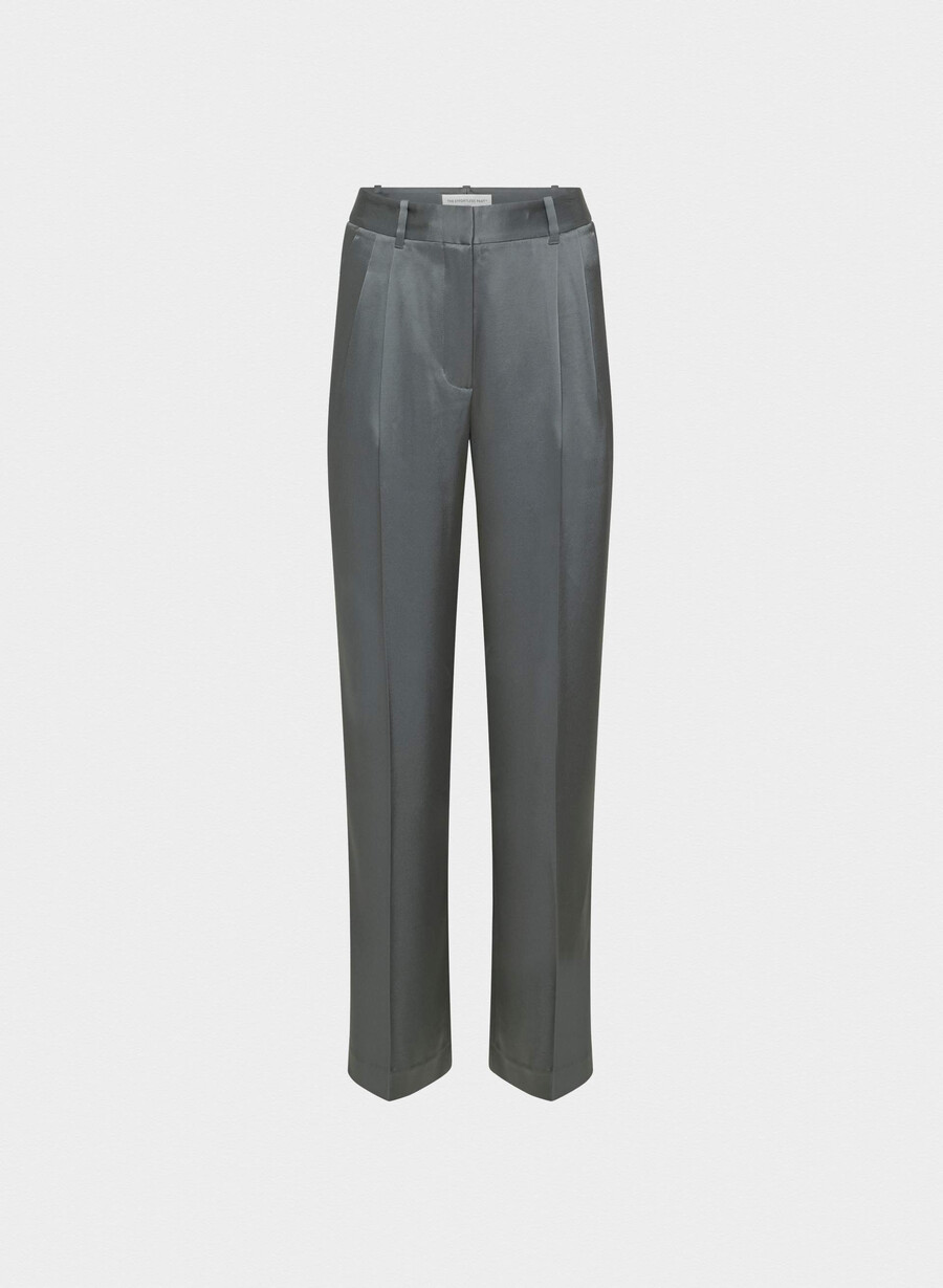 pantalonii effortless satinați gri cĂrbune