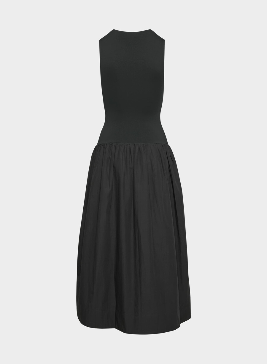 rochie worldly poplin negru