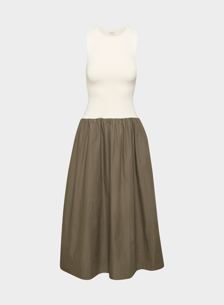 rochie worldly poplin cola taupe lt birch
