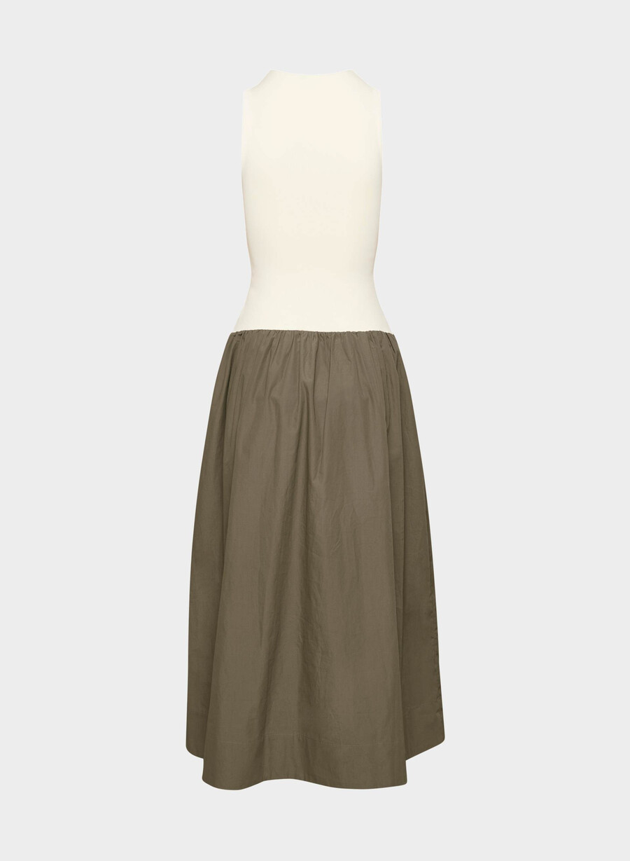 rochie worldly poplin cola taupe lt birch