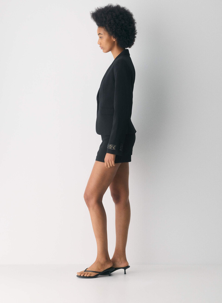 sacou etiquette - crepette negru