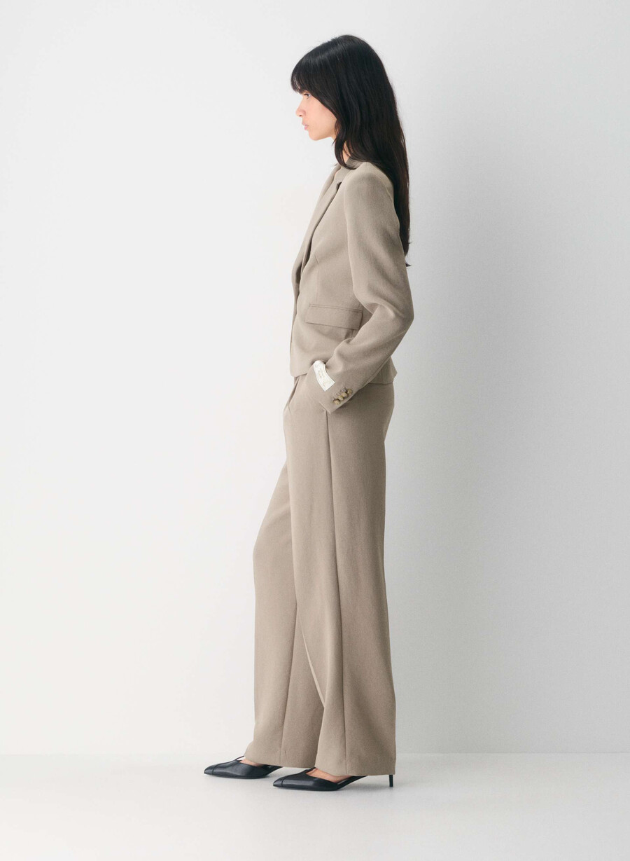 blazer etichetă - crepette nomad taupe