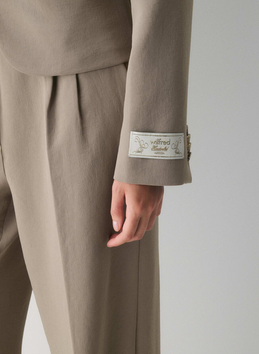 blazer etichetă - crepette nomad taupe
