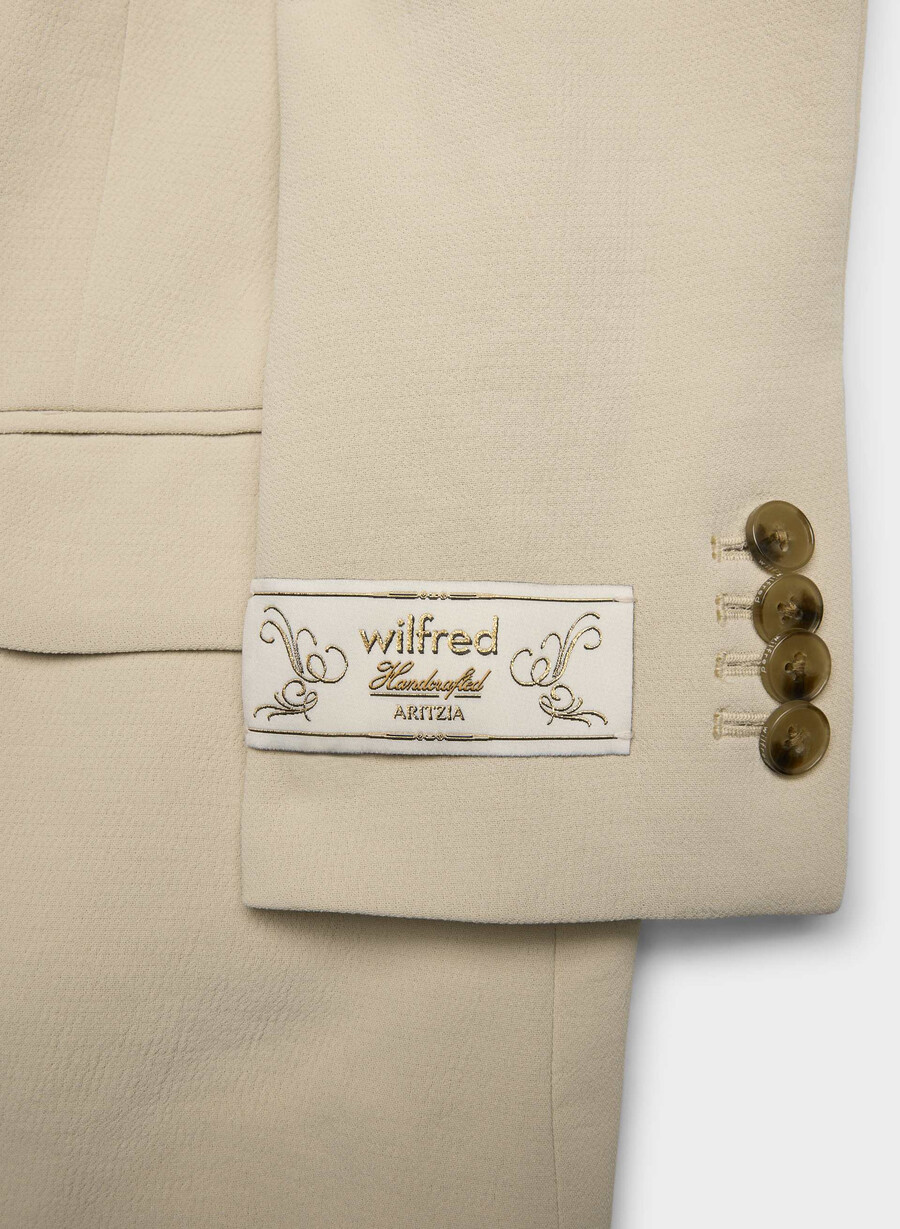 blazer etichetă - crepette marcona beige