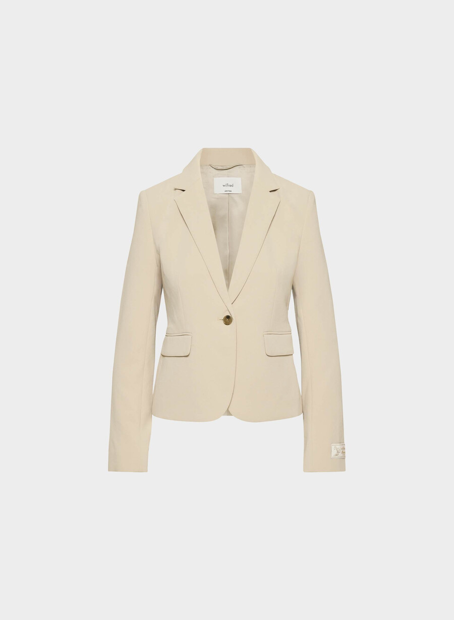 blazer etichetă - crepette marcona beige