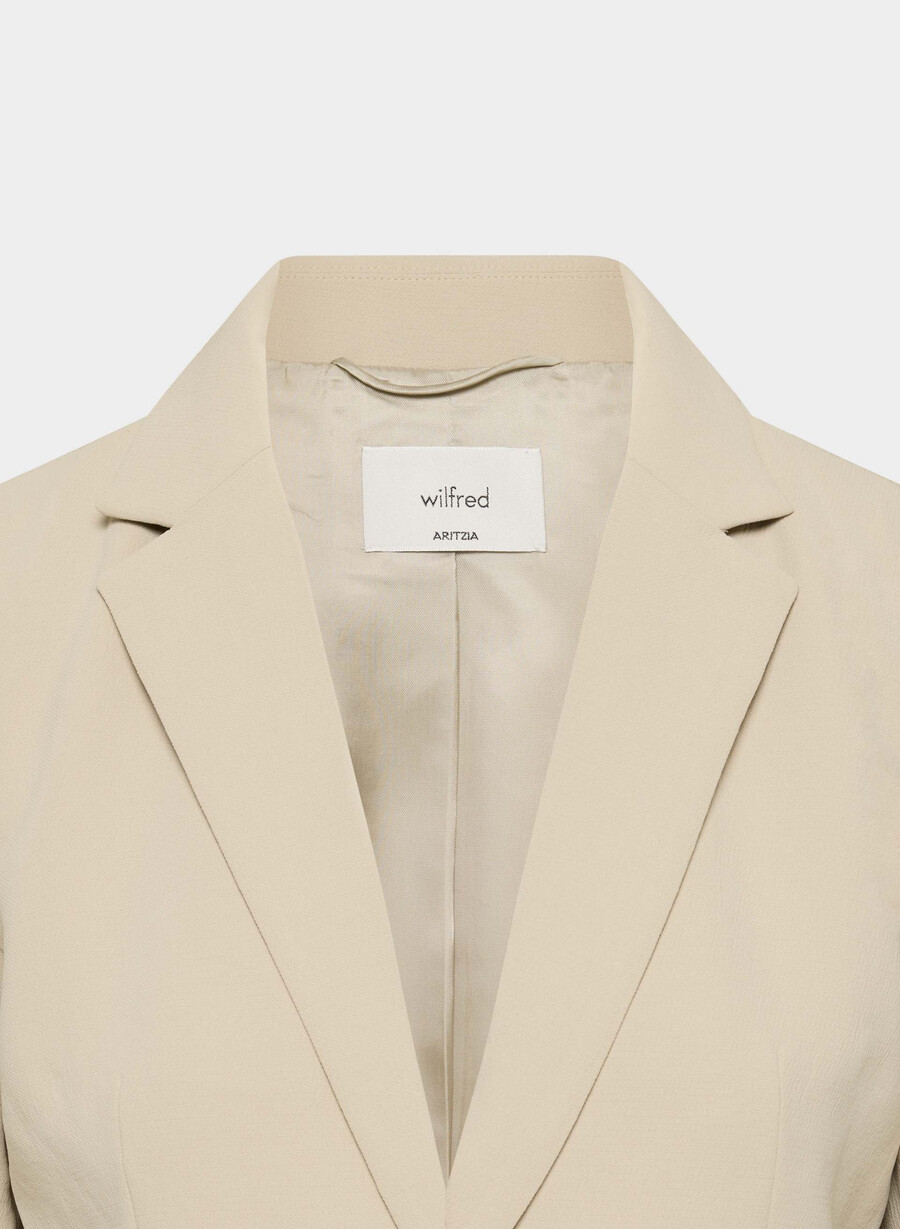 blazer etichetă - crepette marcona beige