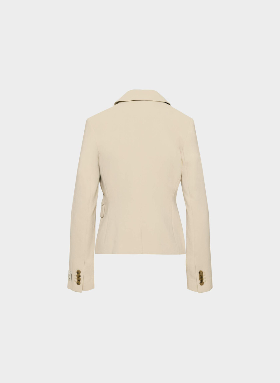 blazer etichetă - crepette marcona beige