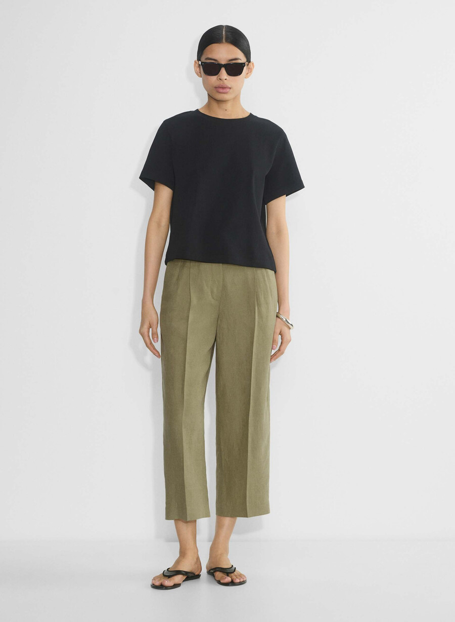 pantalonii scurți the effortless pant - cruiselinen sundried olive