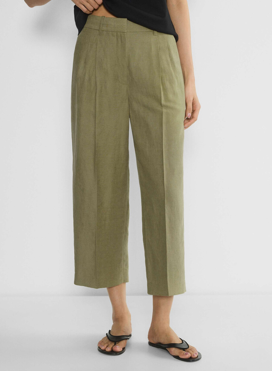 pantalonii scurți the effortless pant - cruiselinen sundried olive