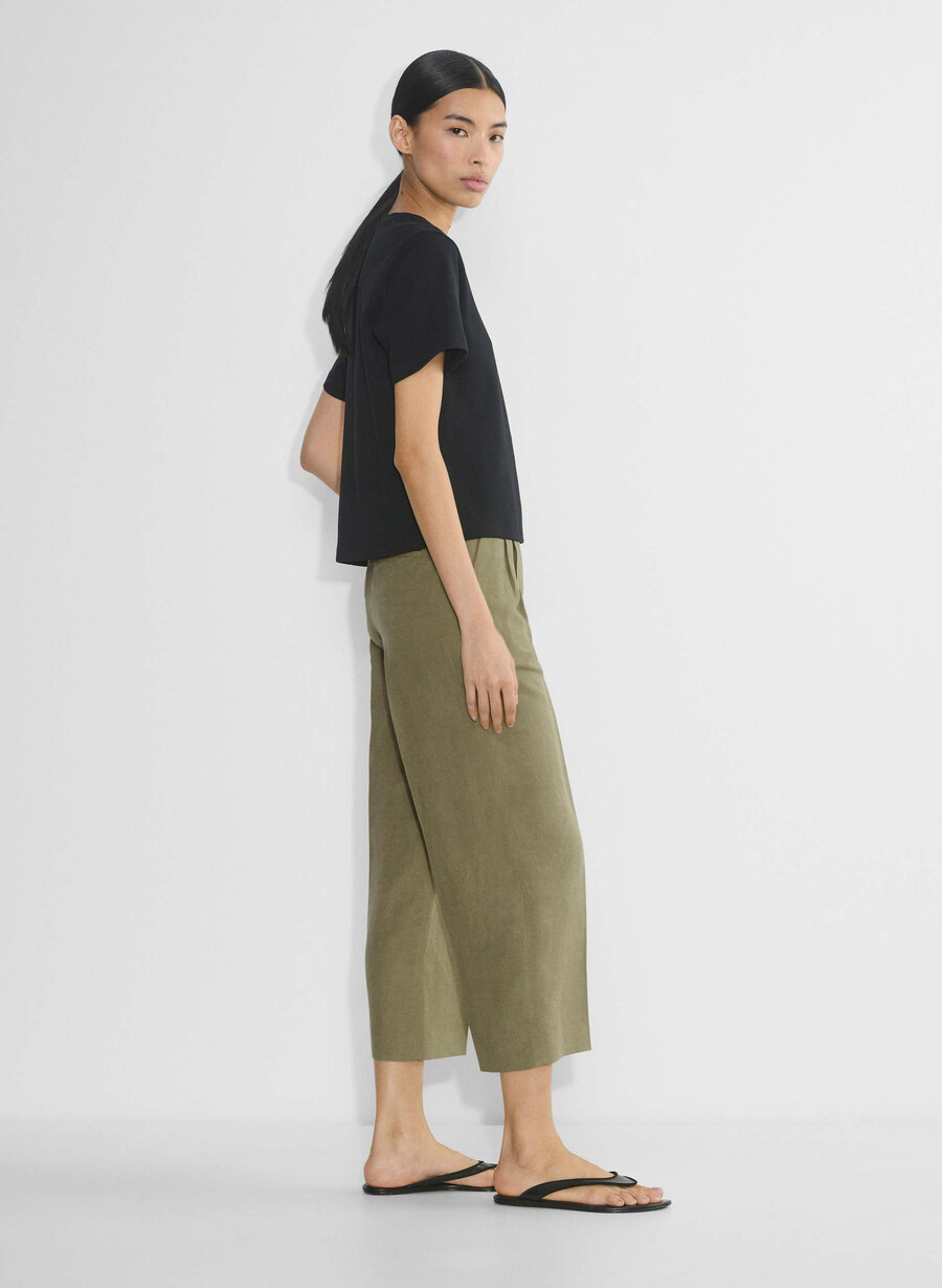 pantalonii scurți the effortless pant - cruiselinen sundried olive