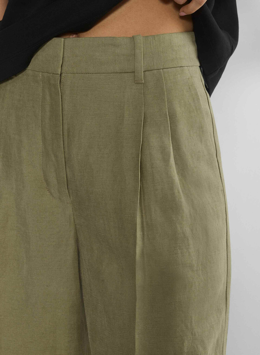 pantalonii scurți the effortless pant - cruiselinen sundried olive