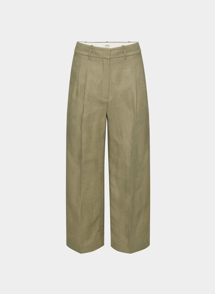 pantalonii scurți the effortless pant - cruiselinen sundried olive