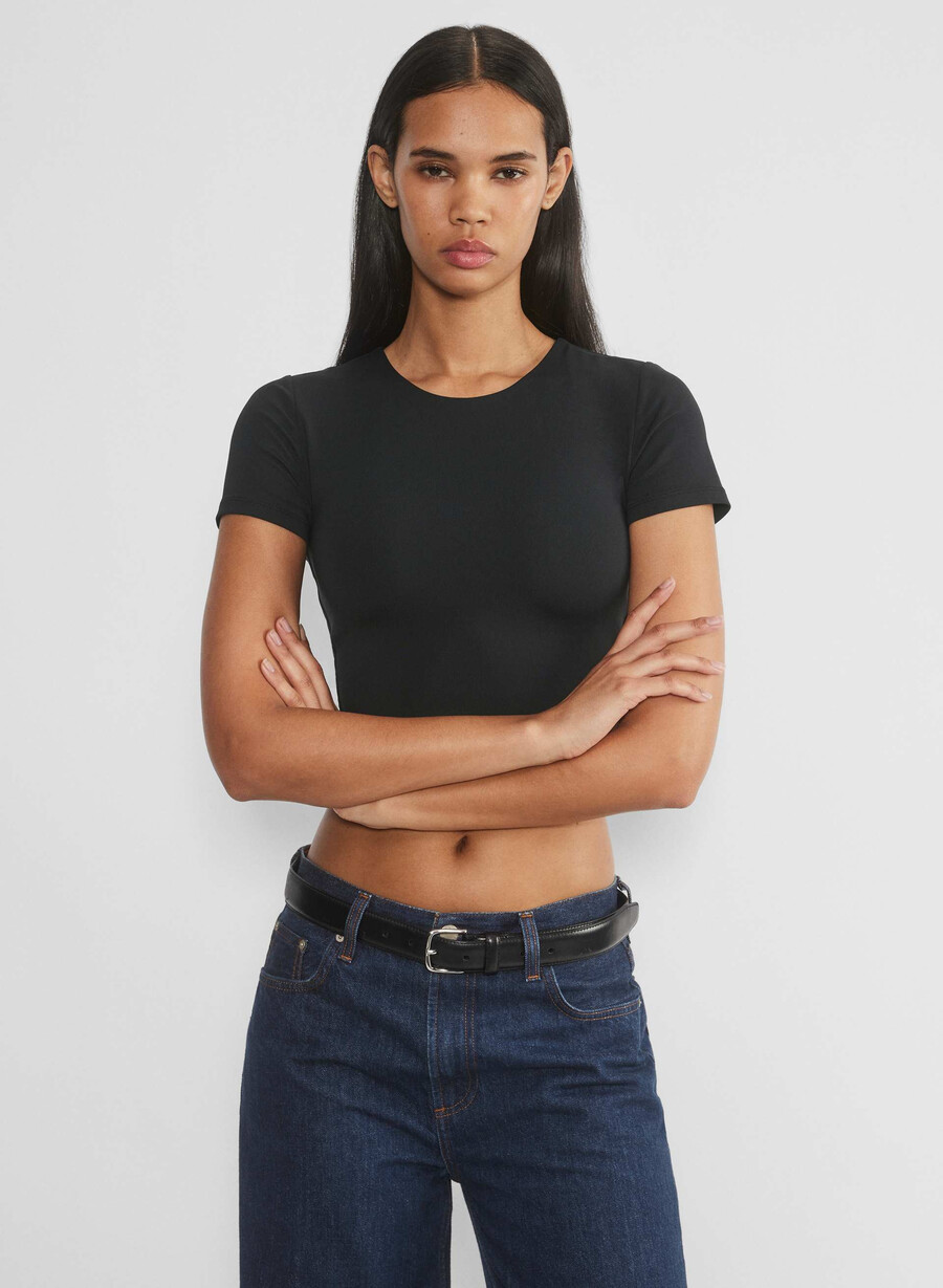 tricou scurt original contour crew negru
