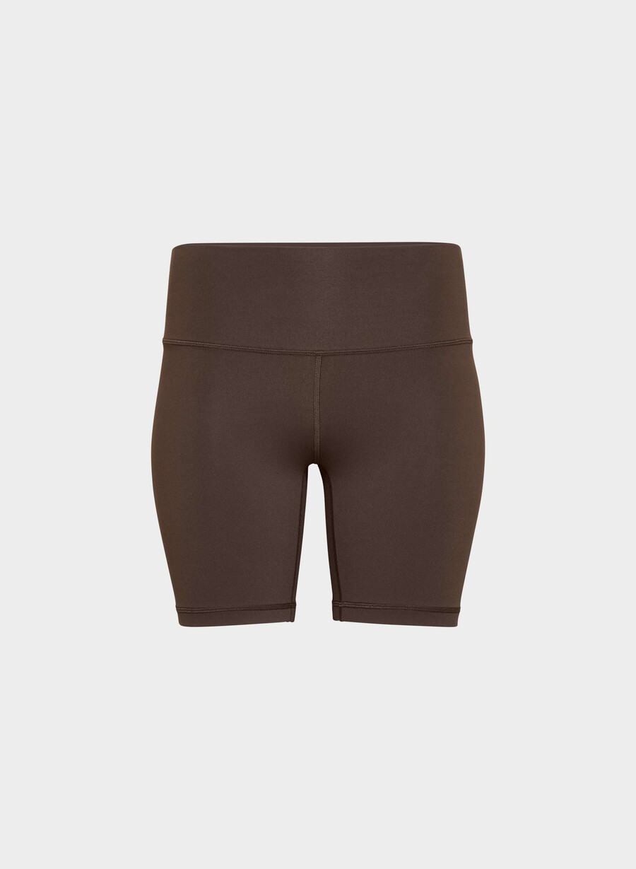 pantaloni scurți life atmosphere hi-rise 7 cu talie înaltă maro intens mocha