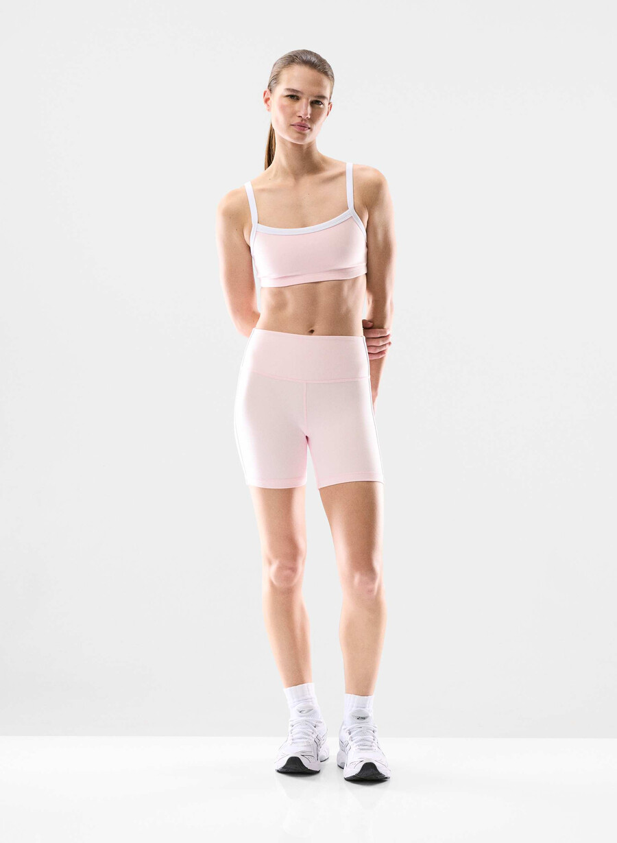 pantaloni scurți life atmosphere hi-rise de 5 villa pink brt whit