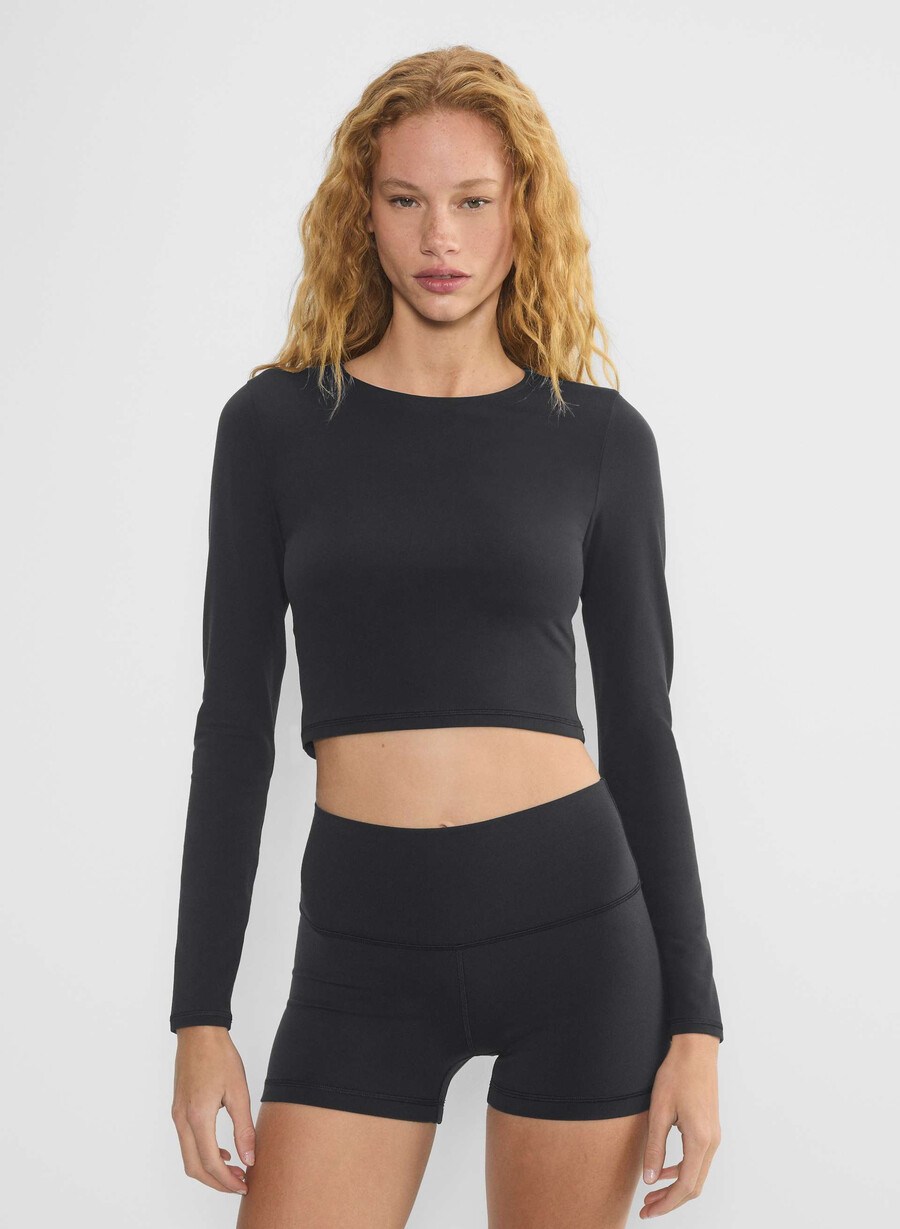 pantaloni scurți life atmosphere hi-rise 76 cm negri
