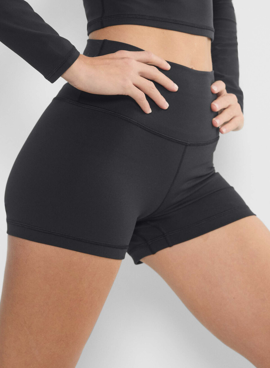 pantaloni scurți life atmosphere hi-rise 76 cm negri