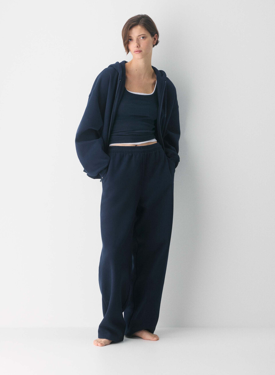 pantaloni de trening confortabili din fleece boyfriend barrel admiral