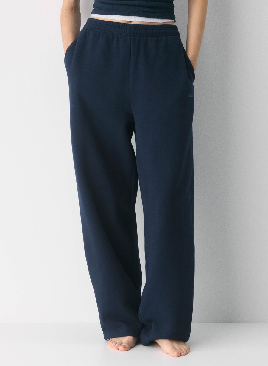pantaloni de trening confortabili din fleece boyfriend barrel admiral