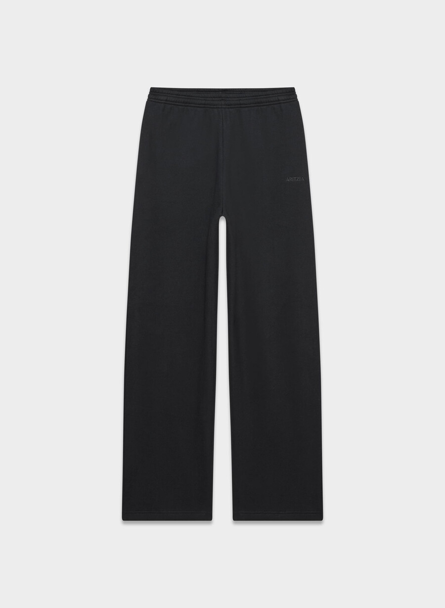 pantaloni de trening confortabili din fleece boyfriend barrel negri