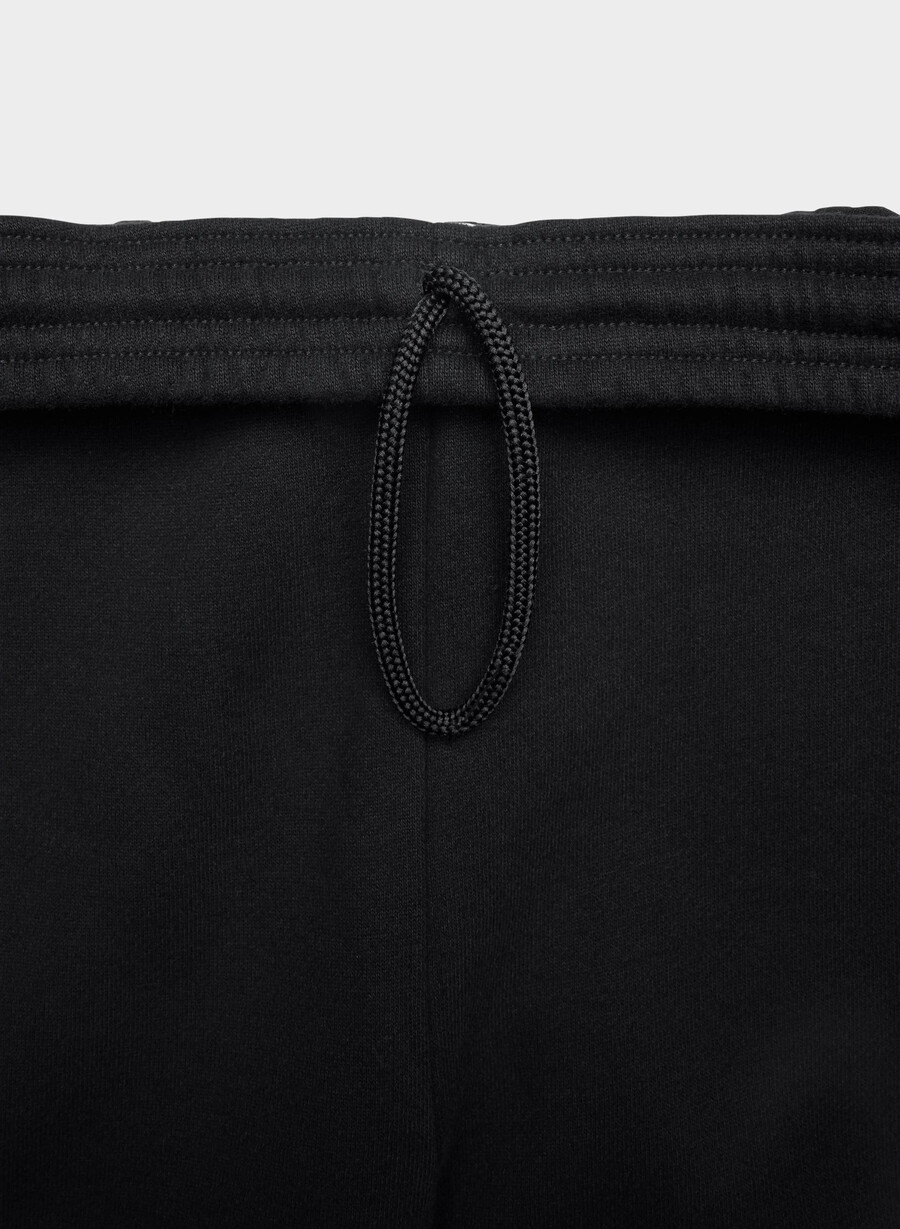 pantaloni de trening confortabili din fleece boyfriend barrel negri