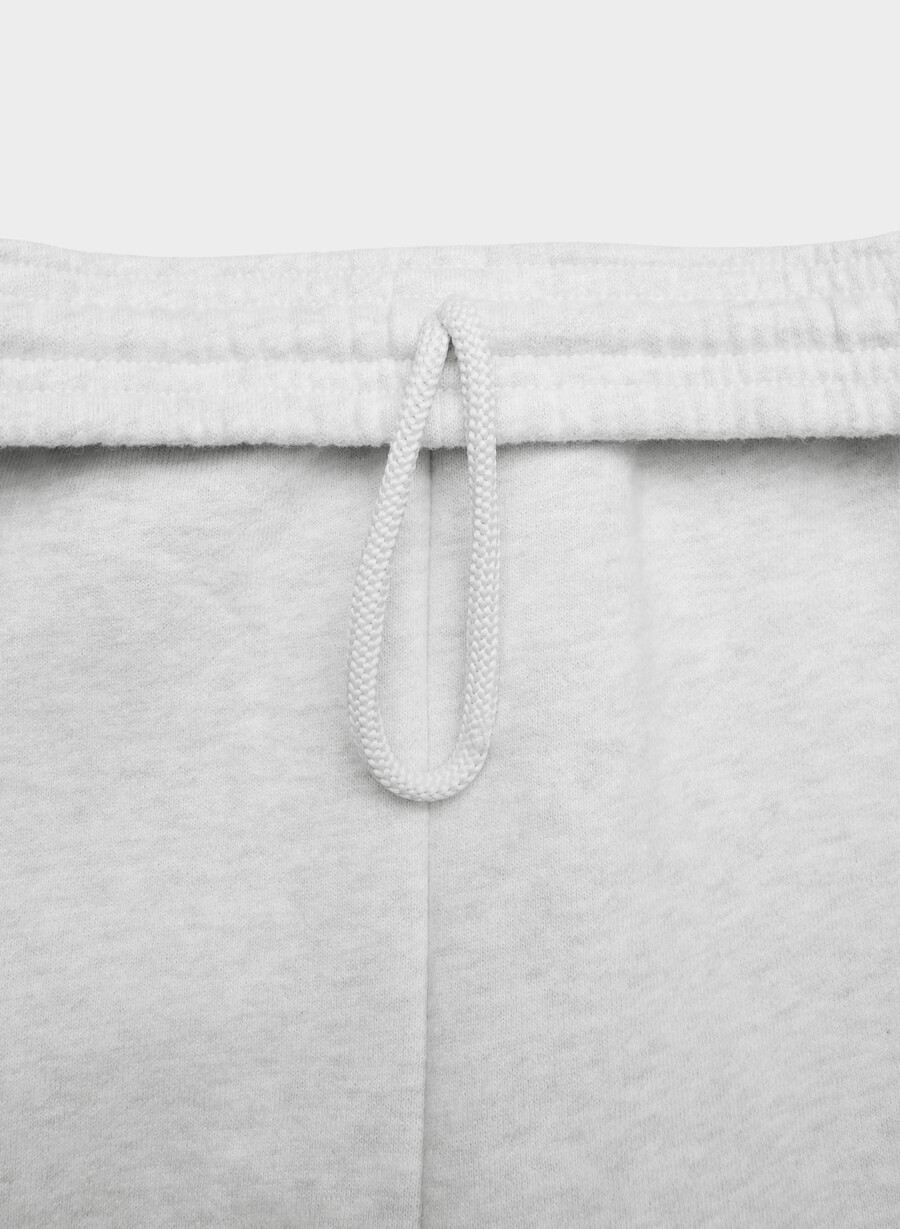pantaloni de trening confortabili din fleece boyfriend barrel heather cloud white