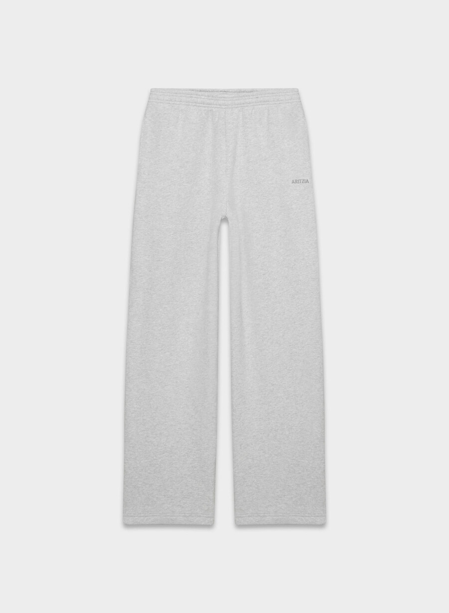 pantaloni de trening confortabili din fleece boyfriend barrel heather chrome