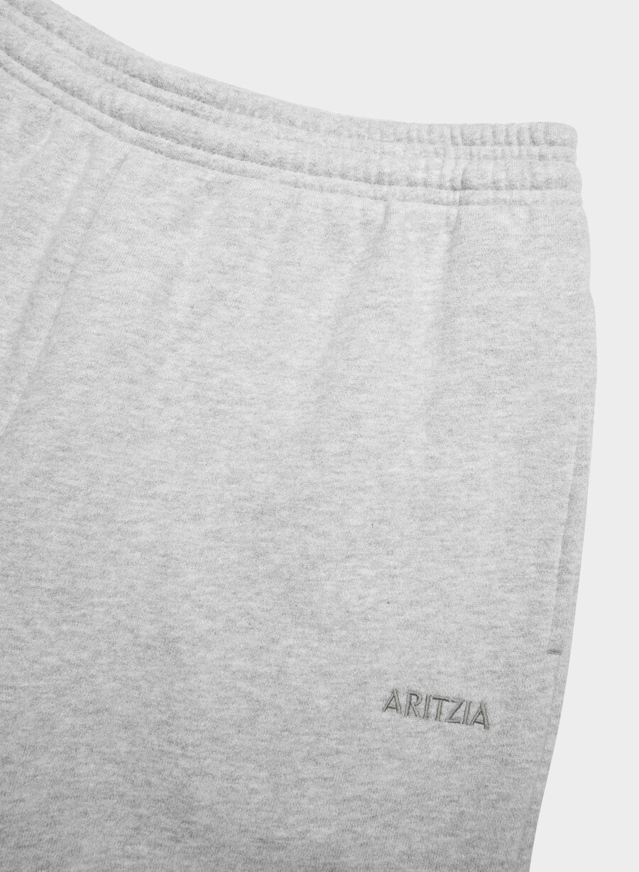 pantaloni de trening confortabili din fleece boyfriend barrel heather chrome
