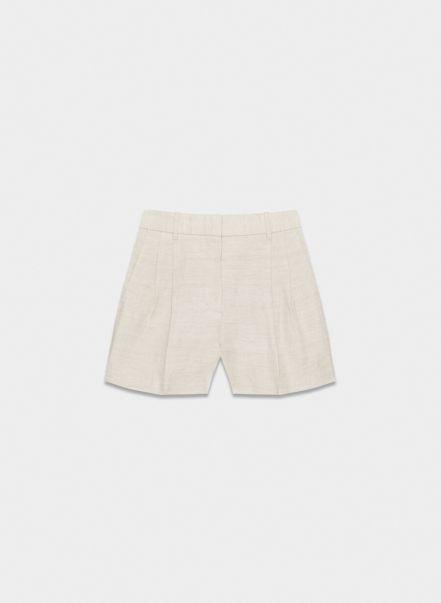 pantaloni scurți effortless la mijlocul coapsei - cruiselinen natural ecru