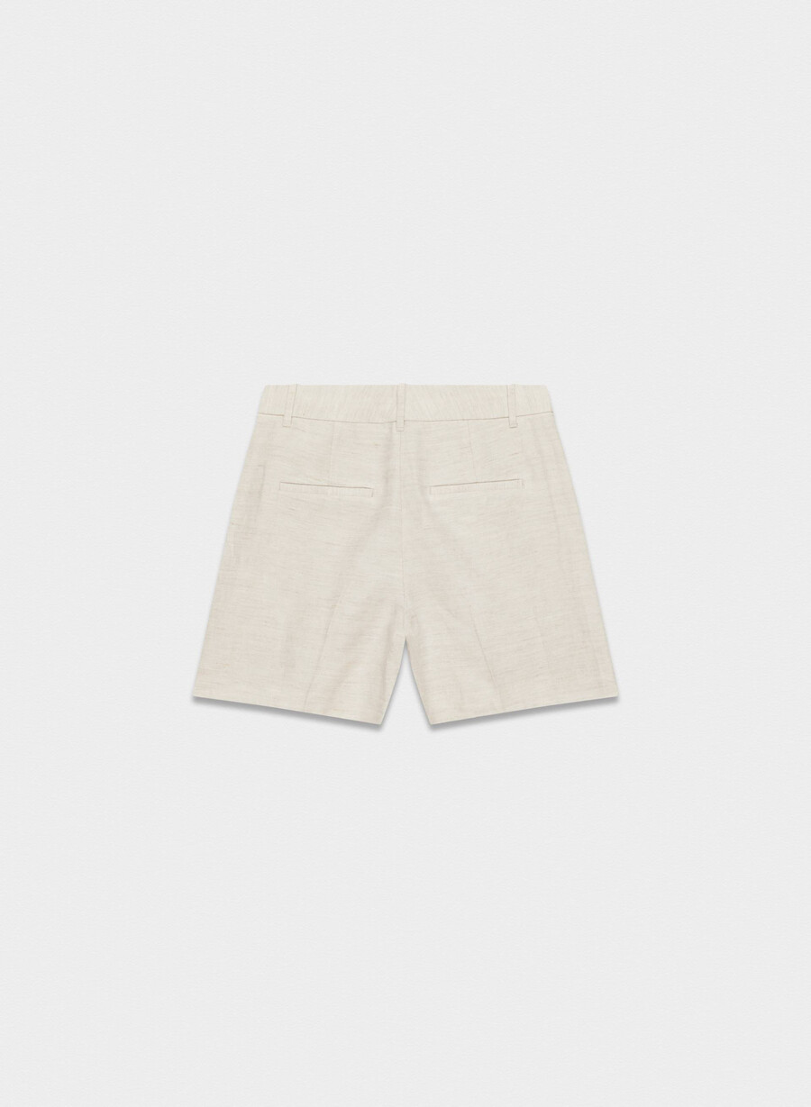 pantaloni scurți effortless la mijlocul coapsei - cruiselinen natural ecru