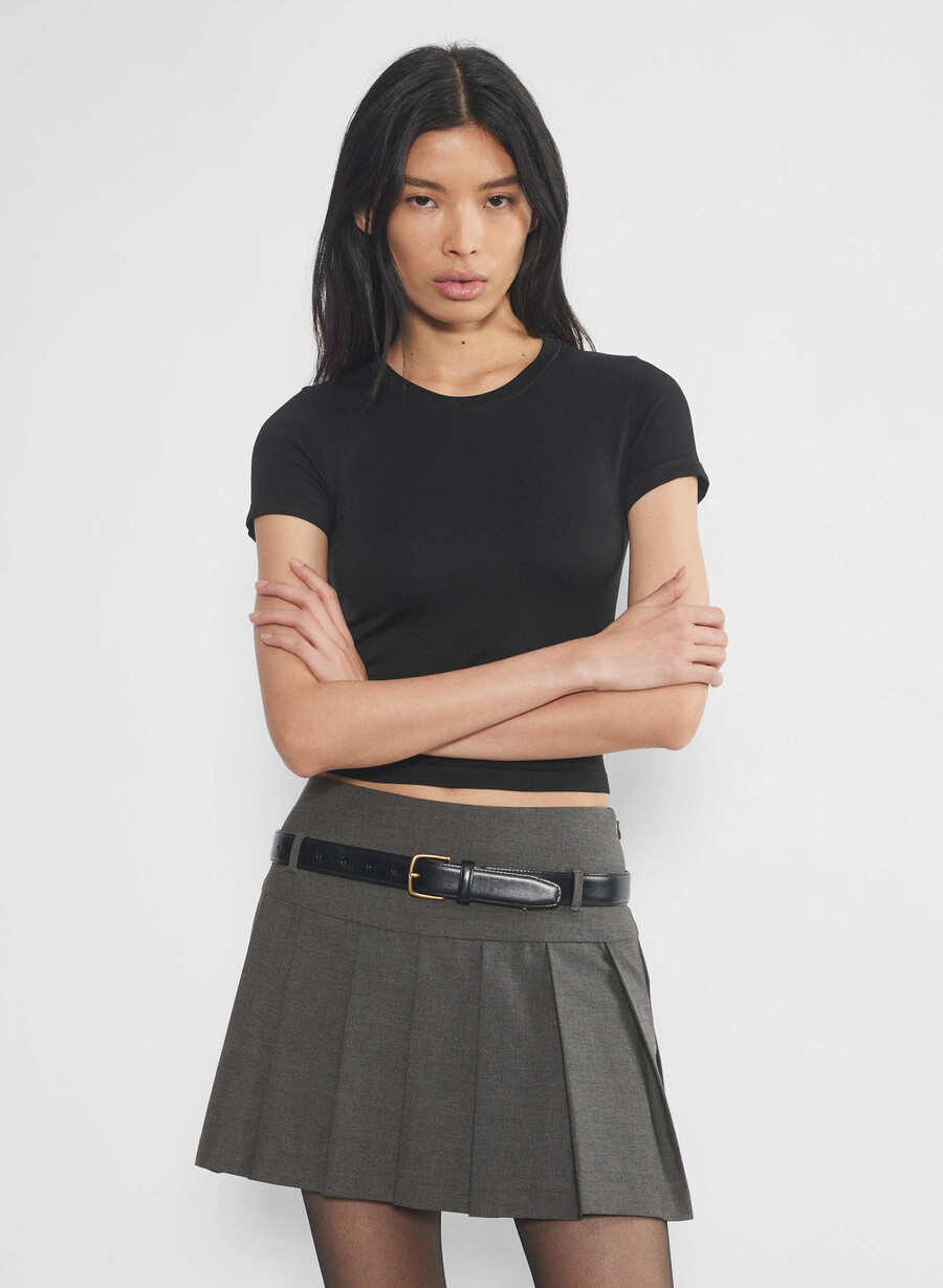 tricou smooth seamless willow negru
