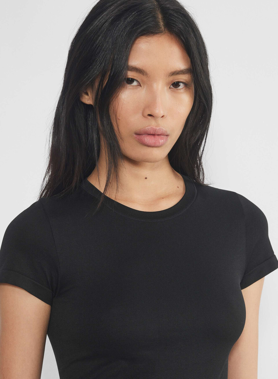 tricou smooth seamless willow negru