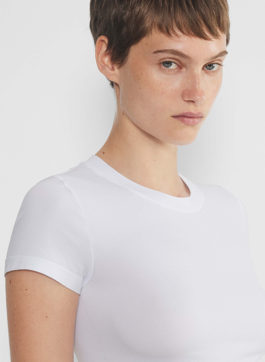 tricou smooth seamless willow alb brillant