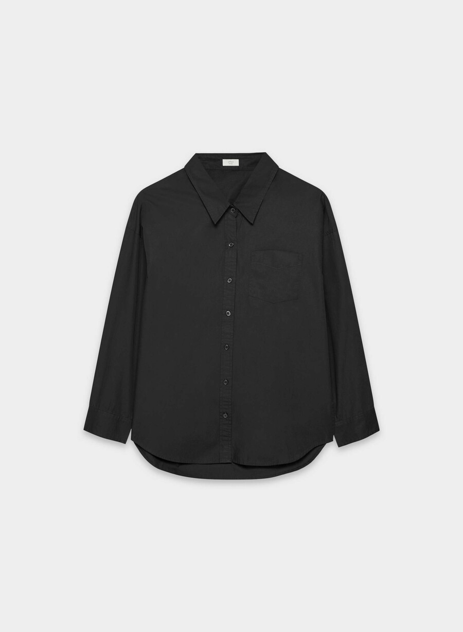 cămașă reminisce relaxed poplin negru