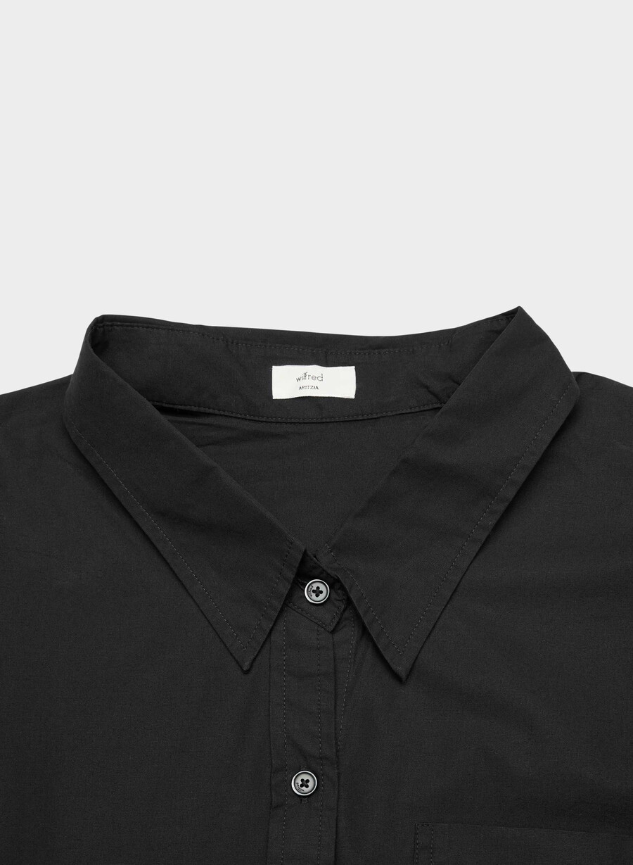 cămașă reminisce relaxed poplin negru