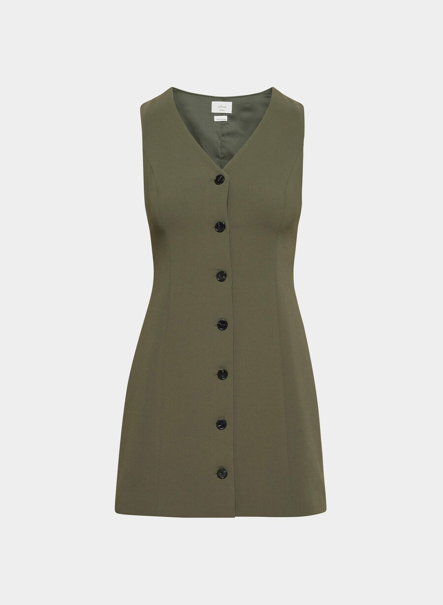 rochie aria - crepette dark olive