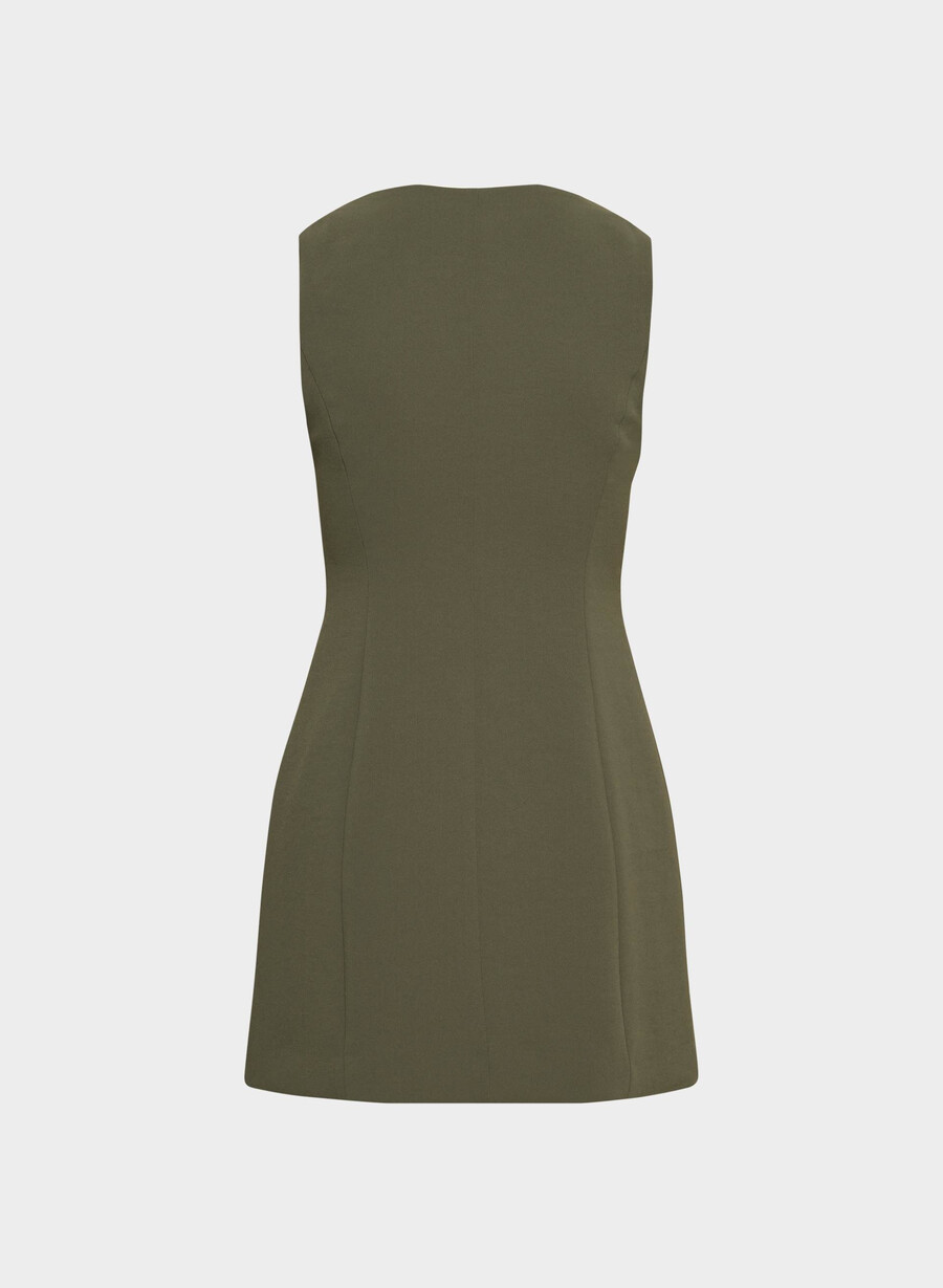 rochie aria - crepette dark olive